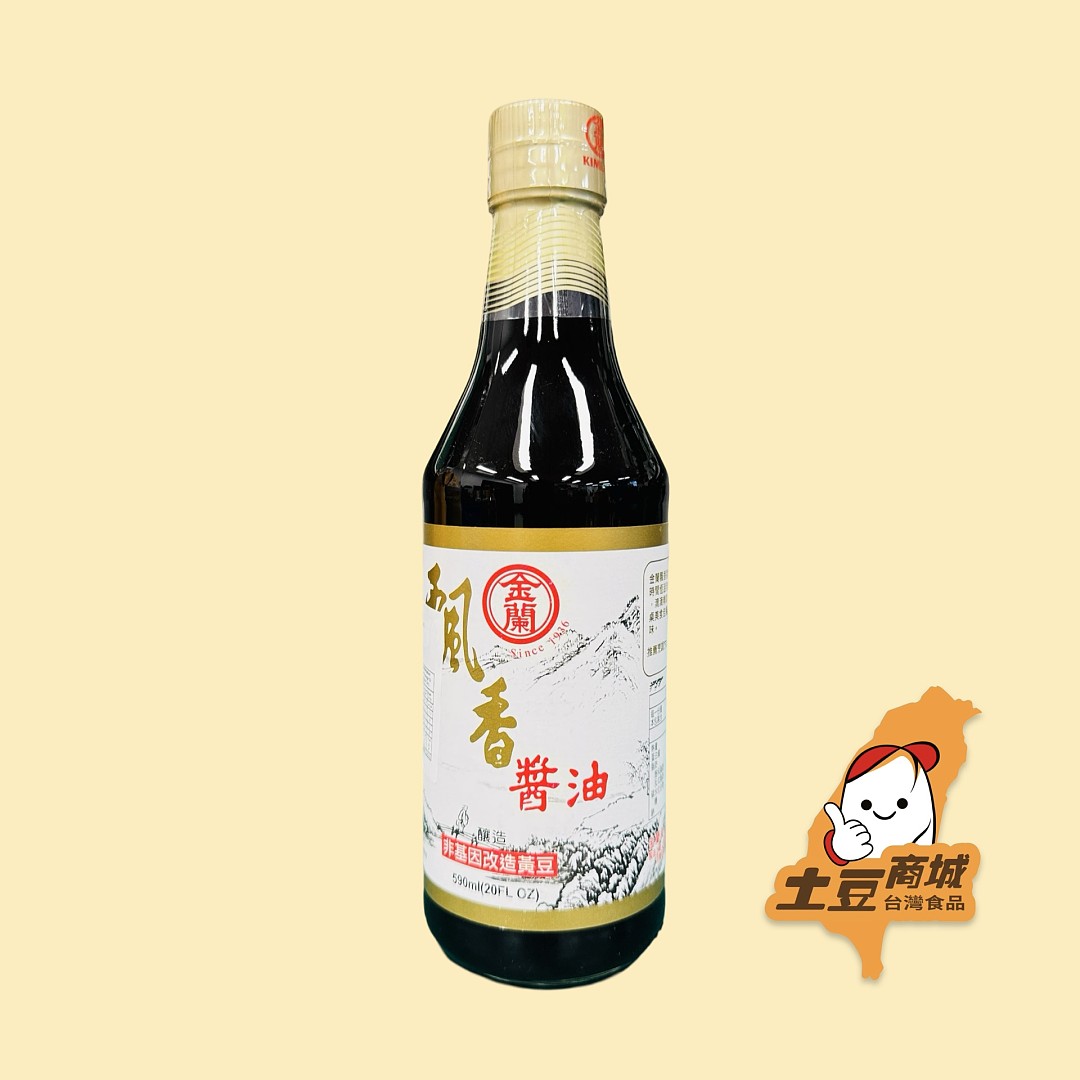【金蘭】飄香醬油 590ml