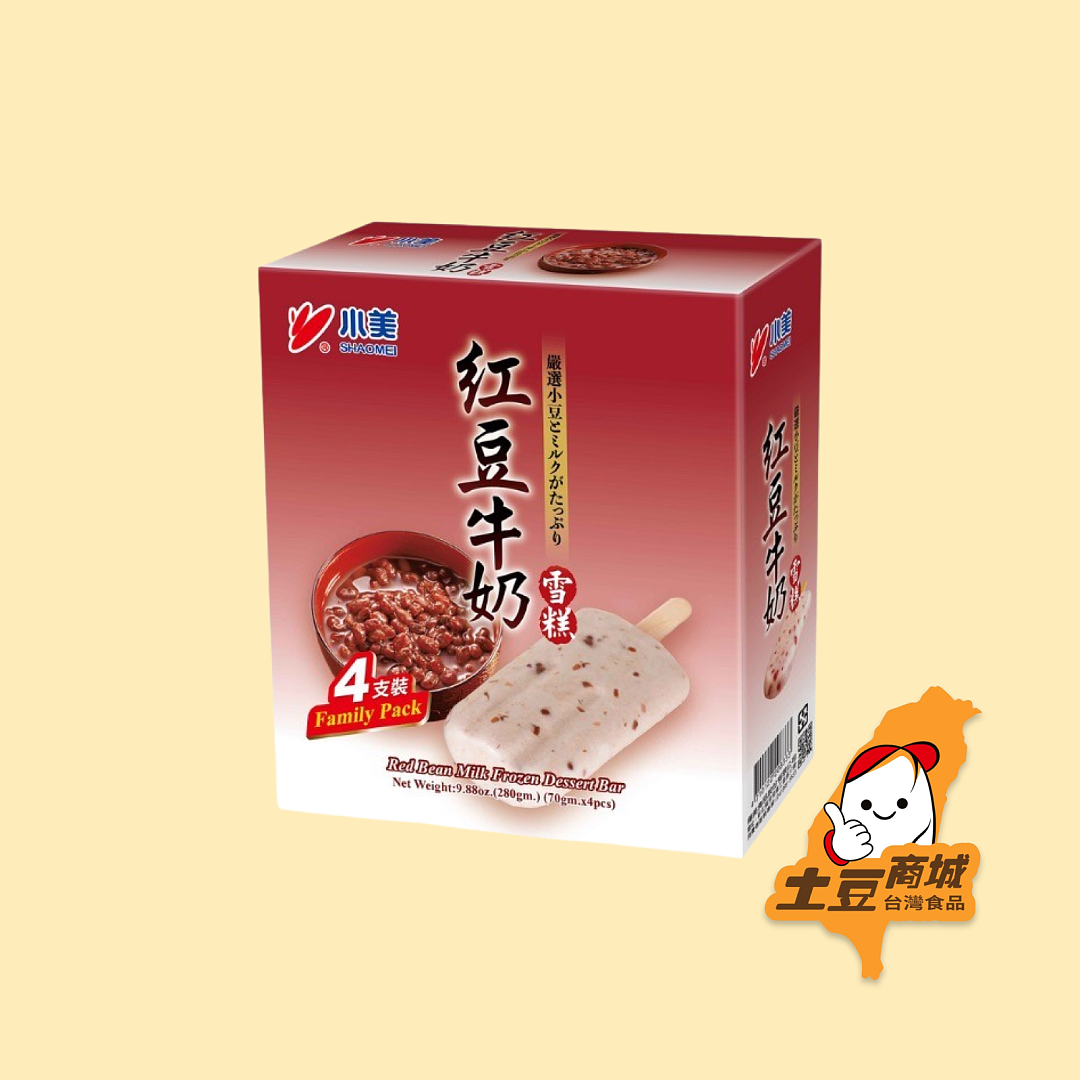 【小美】紅豆牛奶雪糕(4入)