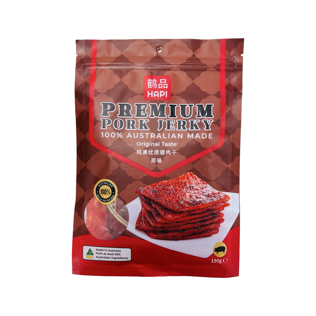 【鶴品】純澳優質豬肉乾 原味 150g