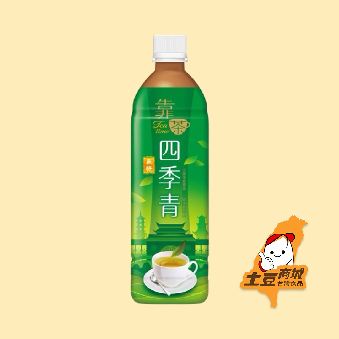 【波蜜靠茶】無糖四季青茶 580ml