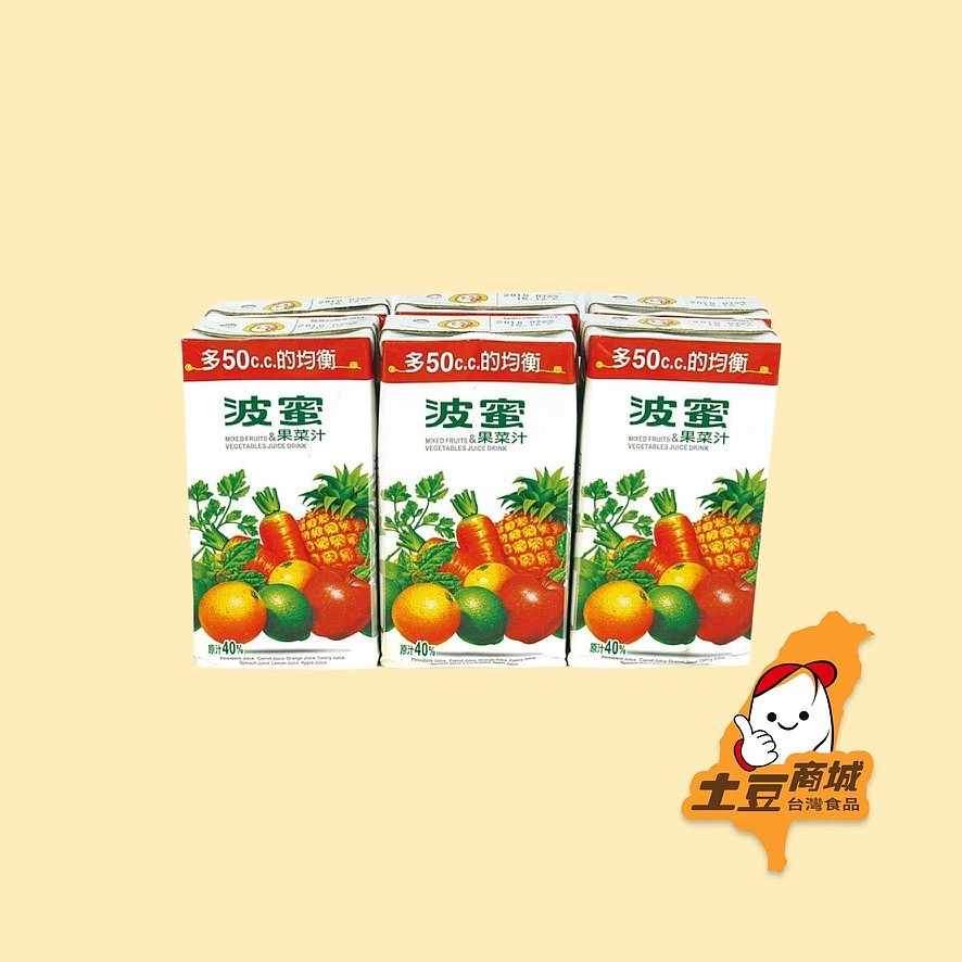 【波蜜】果菜汁(一手6入)