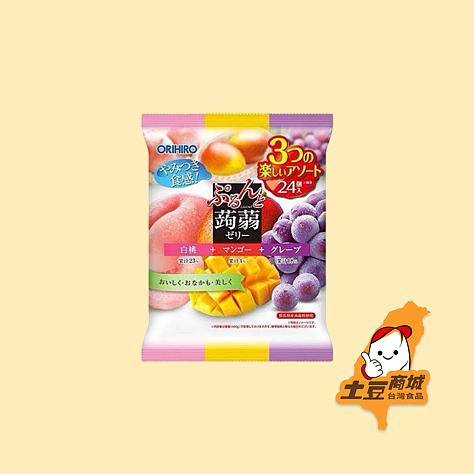 【ORIHIRO】蒟蒻果凍 (桃子、芒果、葡萄) 480g