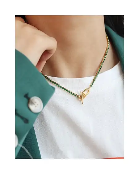 Green Zirconia Necklace