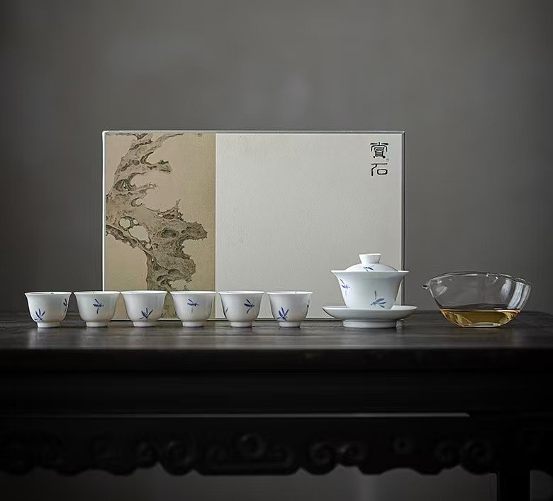 Blue Orchid Tea Set for 6