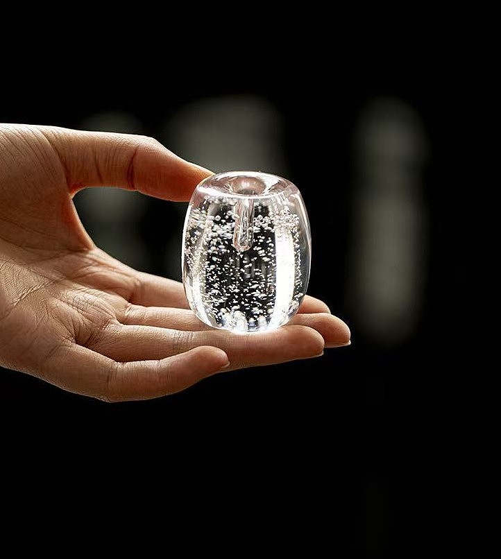 Bubble Glass Incense holder/tea lid holder