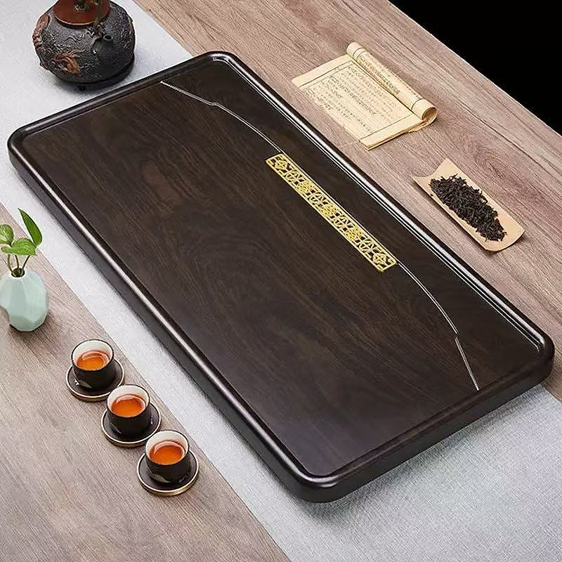 Ebony Wood Pattern Tea Tray