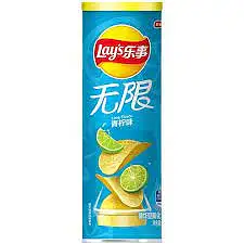 乐事薯片罐装青柠味90g