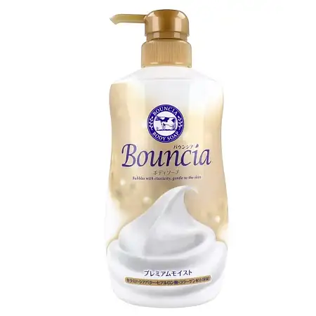 Cow Bouncia牛乳石碱高保湿浓密泡沫沐浴露金色460ml
