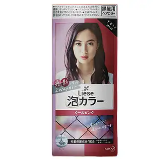 日本花王Liese泡沫染发剂酷粉色
