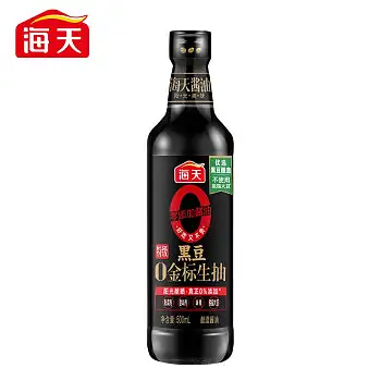 海天零添加黑豆金标生抽500ml