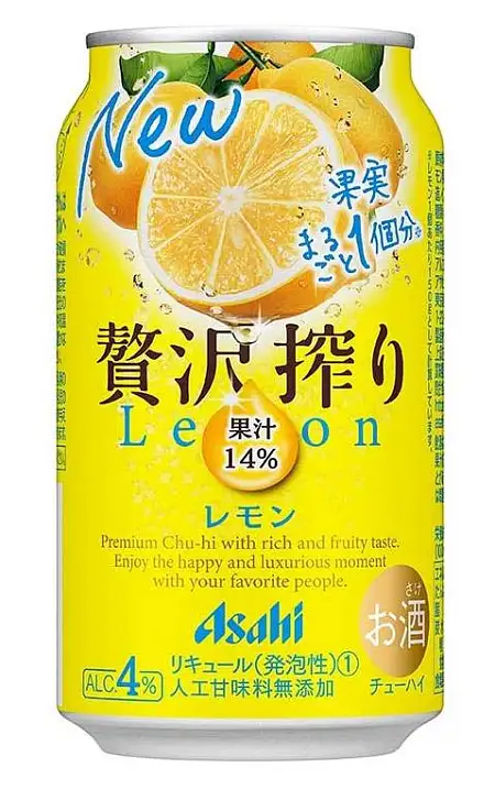 朝日豪华鲜榨柠檬酒 350ml 4%
