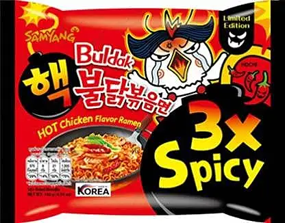 三养火鸡面三倍辣140g*五连包