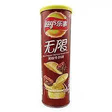 乐事罐装黑椒牛排味90G