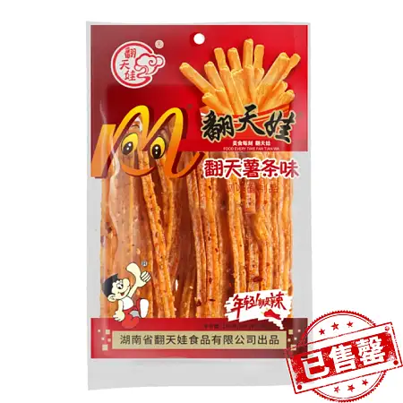 翻天娃 辣翻天薯条辣条136g