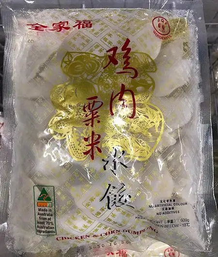 【冻】全家福 鸡肉栗米(玉米)水饺/饺子 600g