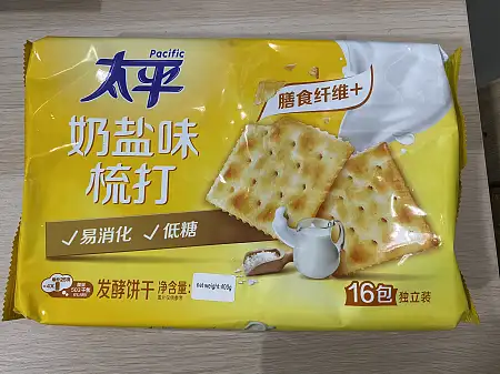 太平苏打饼干 奶盐味 400g