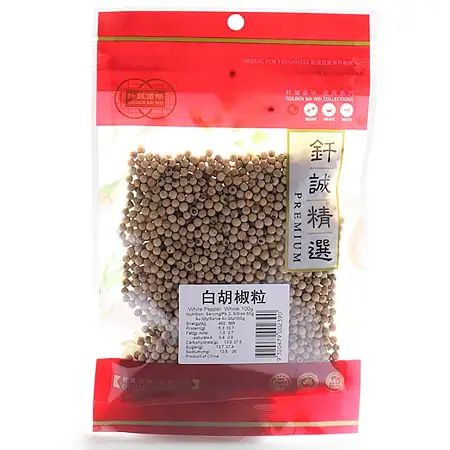 钎诚 白胡椒粒 100g