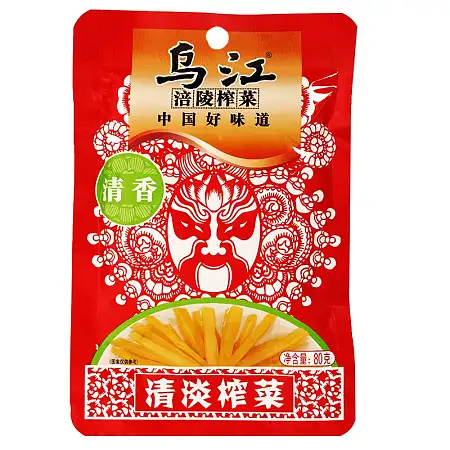 乌江清淡榨菜清香 80G