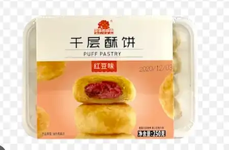 果子町千层酥饼红豆馅250g