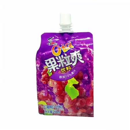 喜之郎果粒爽红葡萄味258ml