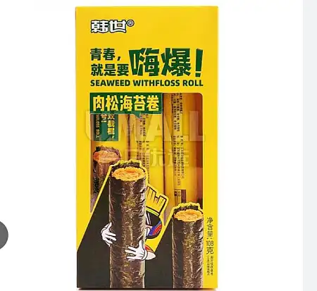 韩世海苔卷肉松味108g