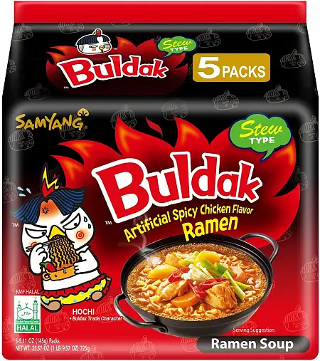 三养火鸡面炖味140g*五连包