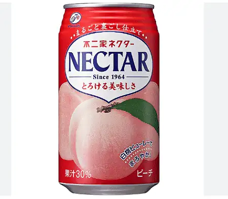 FUJIYA NECTAR 桃子饮料PEACH 350G