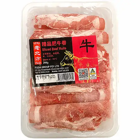 【冻】老北方 精品肥牛卷 250g