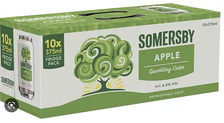 someersby 气泡果酒  苹果味 10*375ml 4.5%
