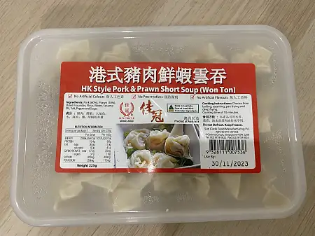 佳冠馄饨 港式猪肉鲜虾 225g