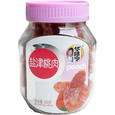 华味亨盐津桃肉罐装160g