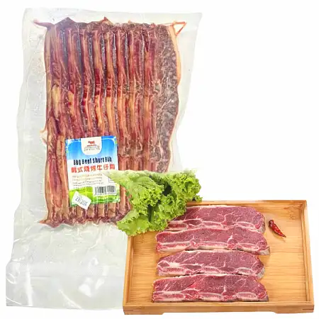 【冻】肉店直供 韩式烧烤牛仔骨 约500g