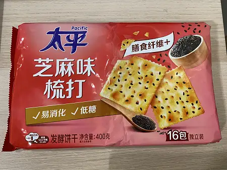 太平苏打饼干 芝麻味 400g
