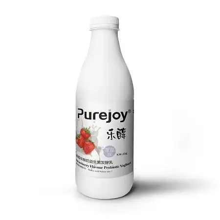 【鲜】PureJoy乐醇奶油草莓酸奶 1L