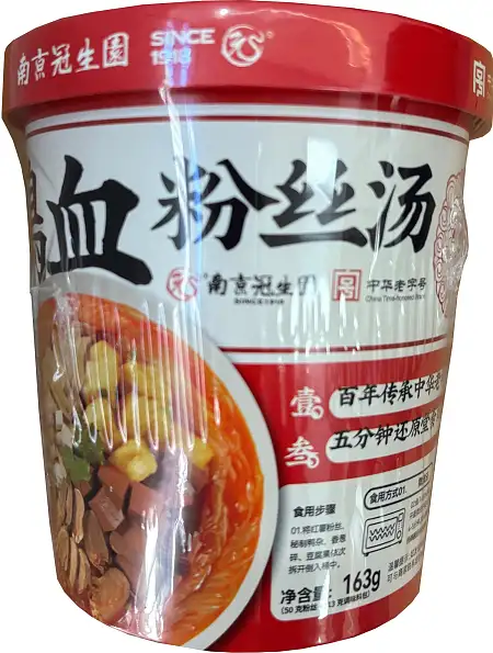 冠生园鸭血粉丝麻辣桶装163G