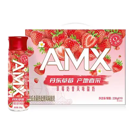 安慕希酸奶丹东草莓味1箱