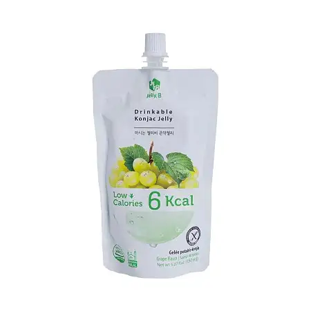 韩国jelly B 低卡蒟蒻果冻提子味 150ml
