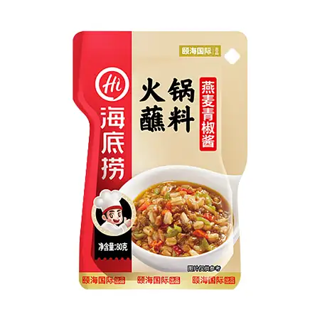 海底捞火锅蘸料袋燕麦青椒80G