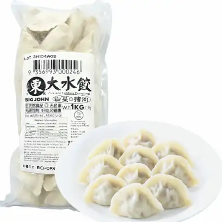 【冻】东字白菜猪肉大水饺/饺子1kg