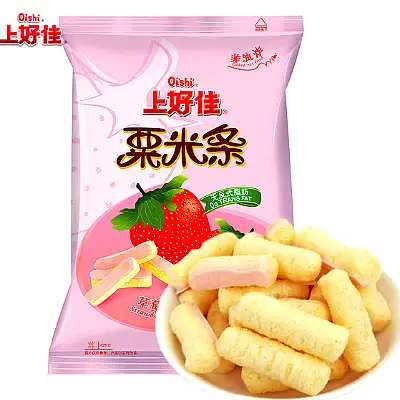 上好佳 粟米条草莓味 70G