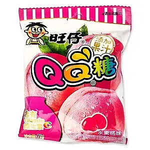 旺仔qq糖水蜜桃味70g