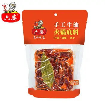 六婆-手工牛油火锅底料-微辣500g
