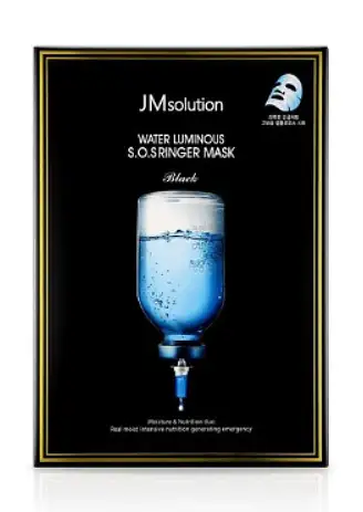 JM 水滋养急救药瓶面膜10片装（黑臻版）