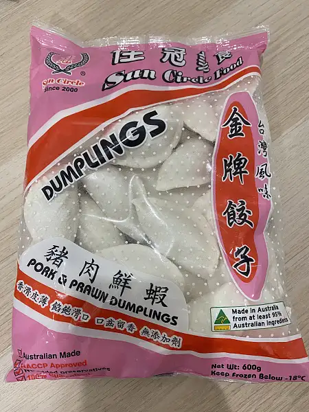 佳冠水饺 猪肉鲜虾 600g