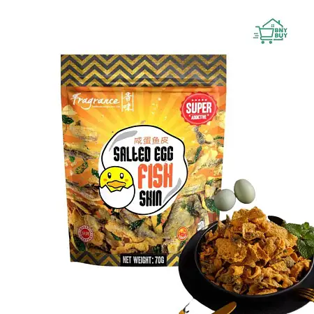 香味咸蛋黄鱼皮70G