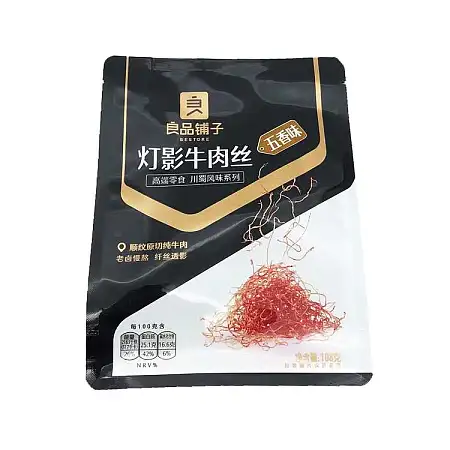 良品铺子灯影牛肉丝五香味108G