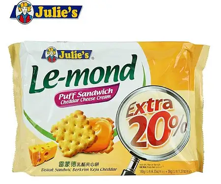 JULIES柠檬味芝士夹心饼干180G