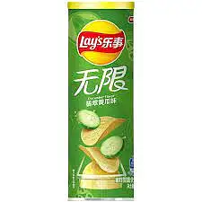 乐事罐装翡翠黄瓜味90G