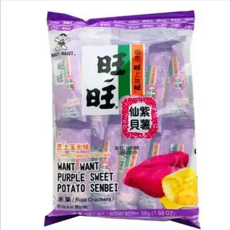 旺旺仙贝紫薯芝士玉米味56g