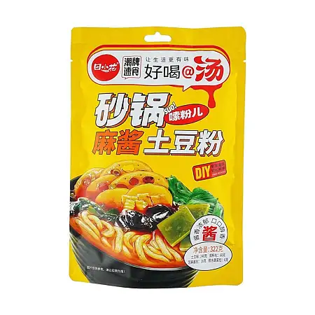 田小花砂锅麻酱土豆粉袋装 322g